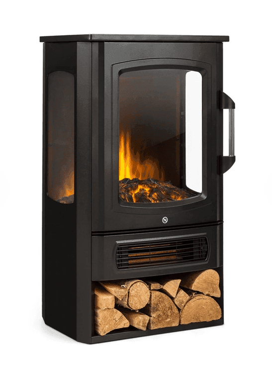 Freestanding electric fireplace