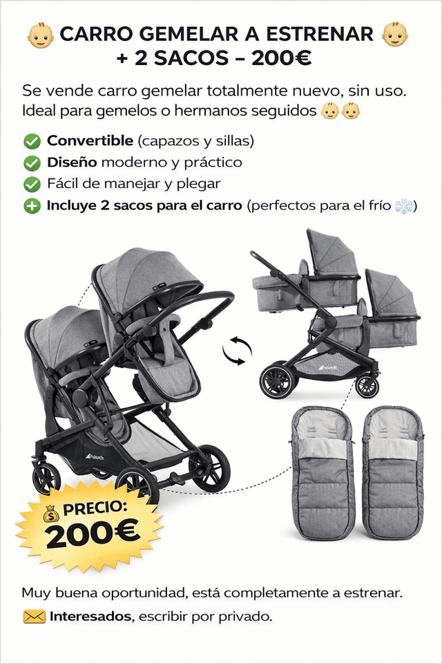 Brand-new double stroller