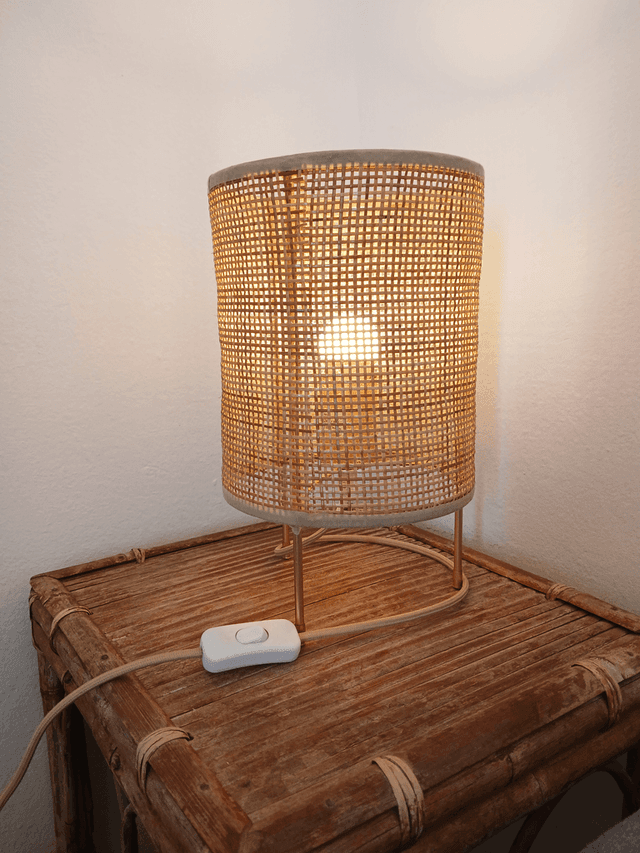 Table lamp bamboo