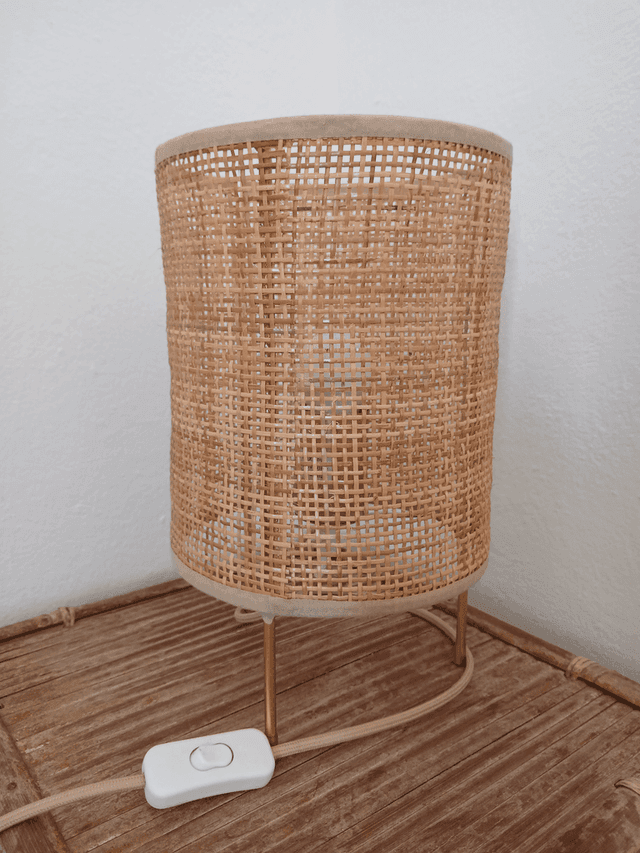 Table lamp bamboo